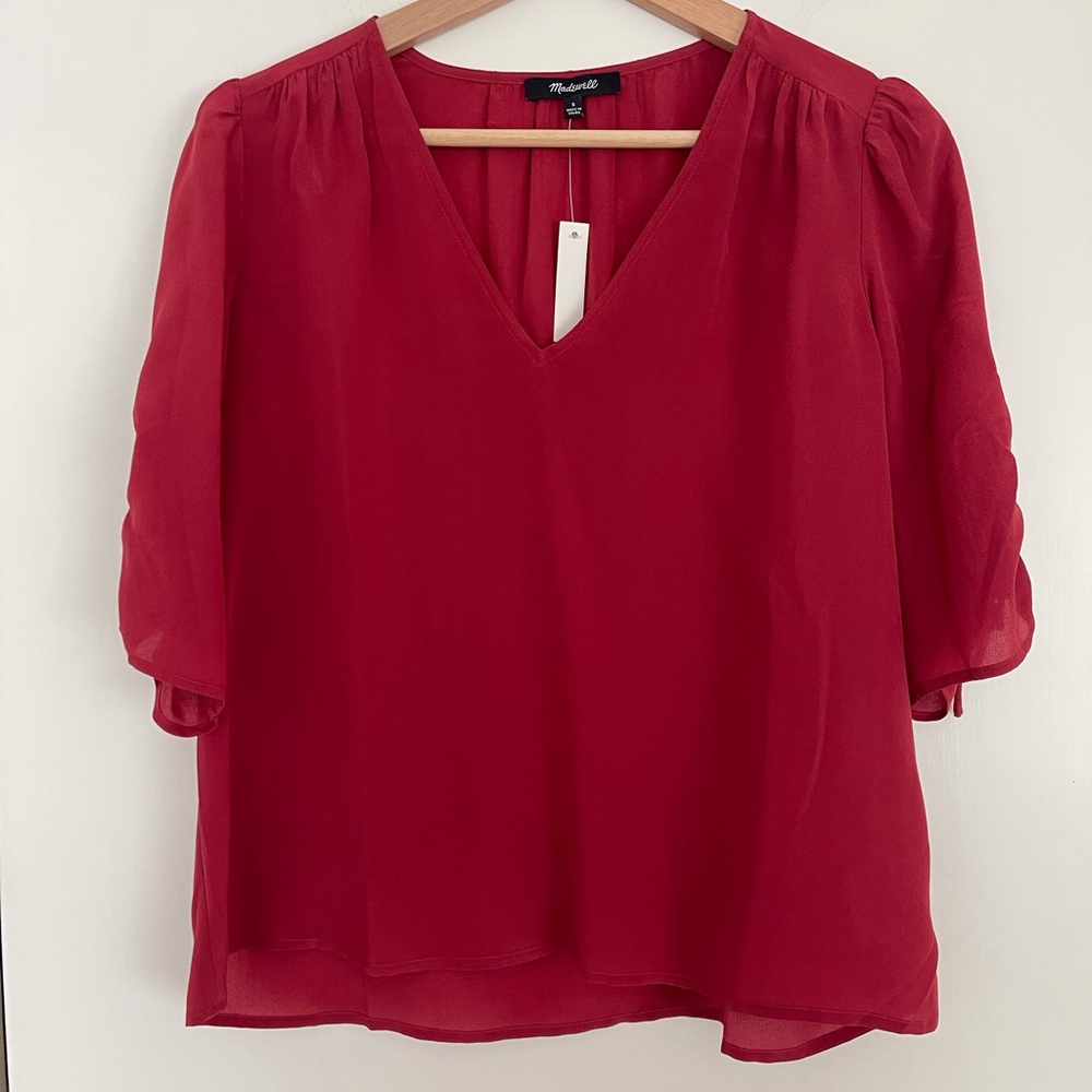 MADEWELL Red Blouse